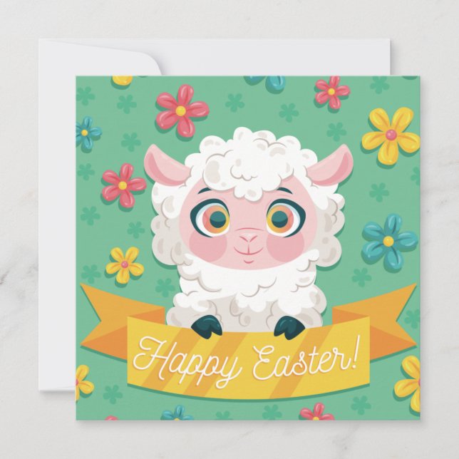 Cute Easter Holiday Card (Front)