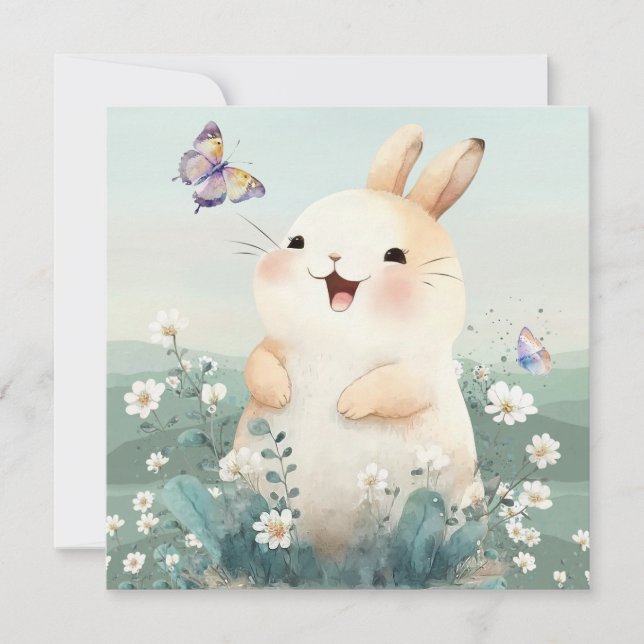Cute Easter Holiday Card (Front)
