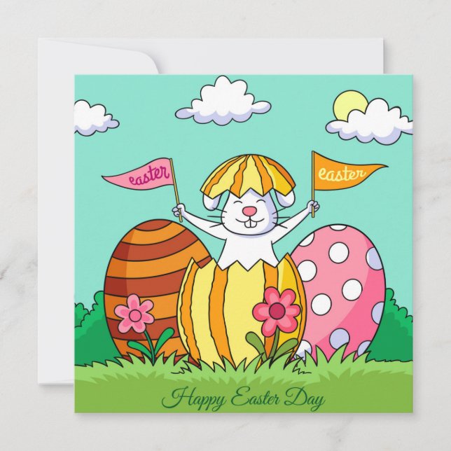 Cute Easter Holiday Card (Front)