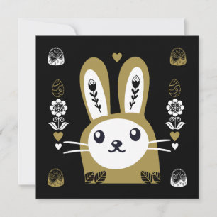Cute Easter Holiday Rabbit Card