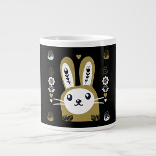 Cute Easter Holiday Rabbit Large Coffee Mug