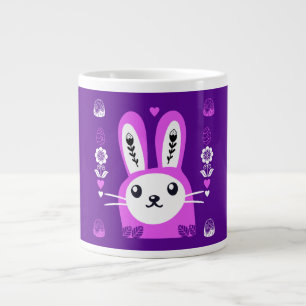 Cute Easter Holiday Rabbit Large Coffee Mug