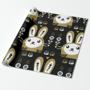 Cute Easter Holiday Rabbit Wrapping Paper