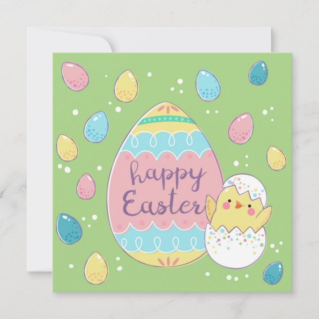 Cute Easter Invitation (Front)