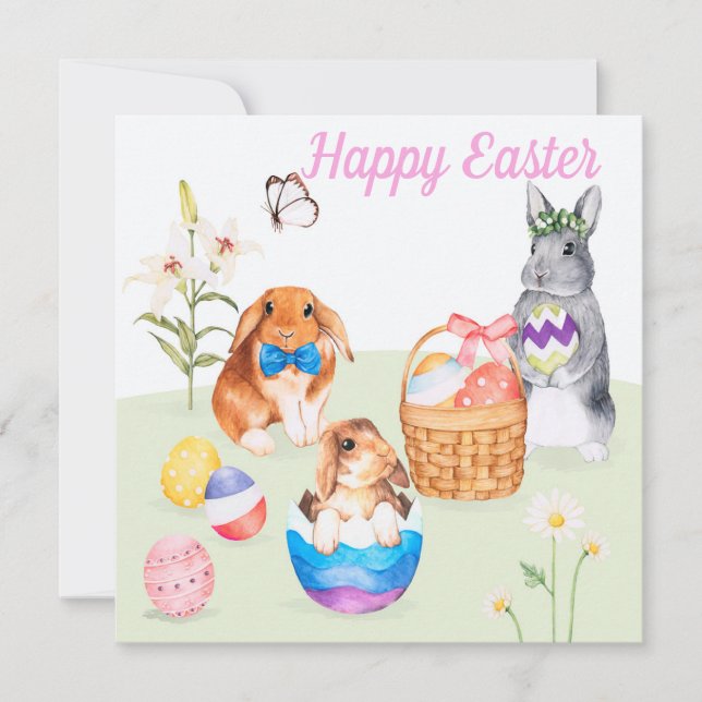 Cute Easter Invitation (Front)