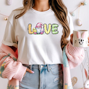 Cute Easter Love Gnome T-Shirt