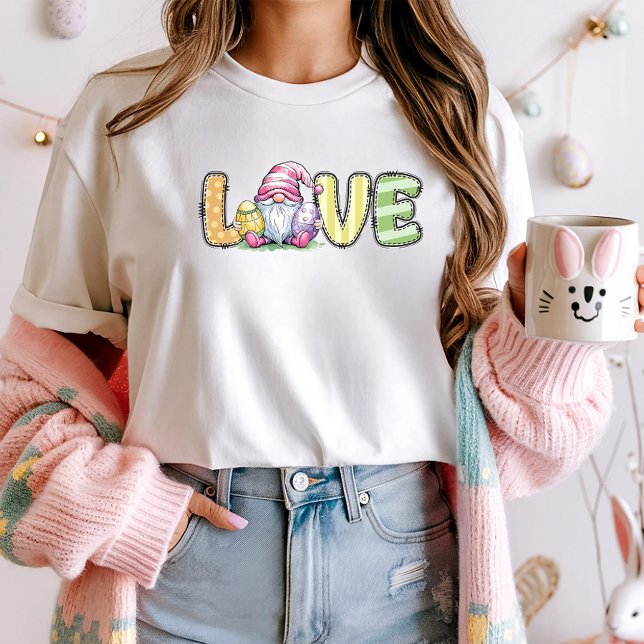 Cute Easter Love Gnome  T-Shirt (Creator Uploaded)
