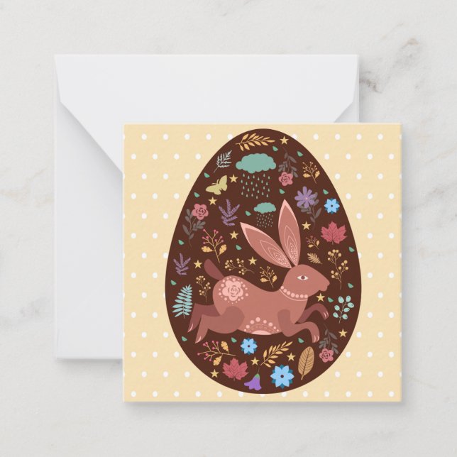 Cute Easter Note Card (Front)
