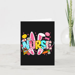 Cute Easter Nurse Bunny Card