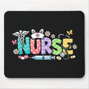 Cute Easter Nurse Medical Humor Mouse Mat