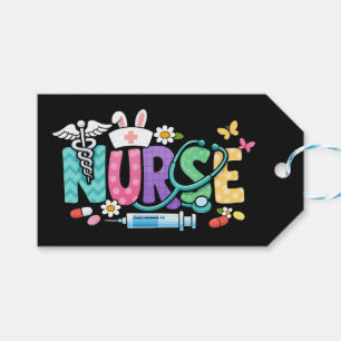 Cute Easter Nurse Medical Humour Gift Tags