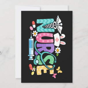Cute Easter Nurse Medical Humour Invitation