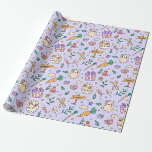 Cute Easter Pattern Wrapping Paper