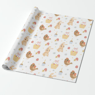 Cute Easter Pattern Wrapping Paper
