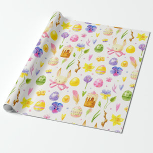 Cute Easter Pattern Wrapping Paper