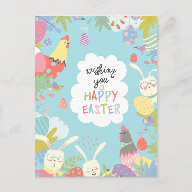 Cute Easter Postcard (Front)