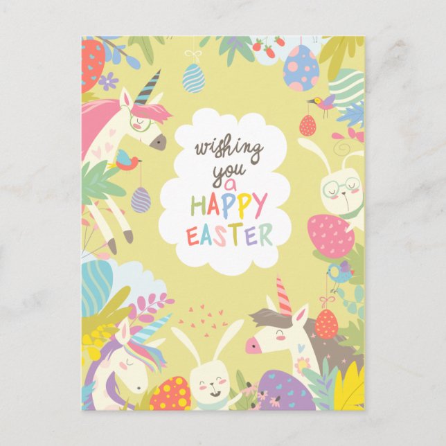 Cute Easter Postcard (Front)
