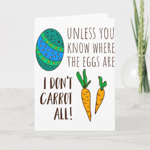 Cute Easter Pun Funny Quote Saying Doodle Cartoon Card