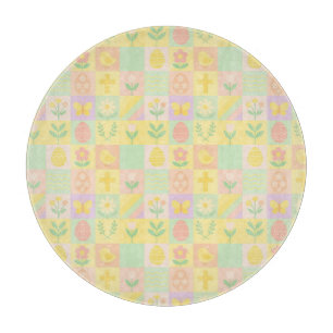 Cute Easter/spring patterned Cutting Board