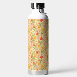 Cute Easter/spring patterned flowers Water Bottle