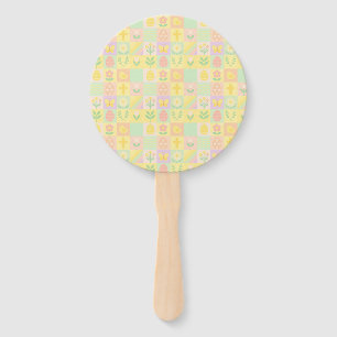 Cute Easter/spring patterned Hand Fan
