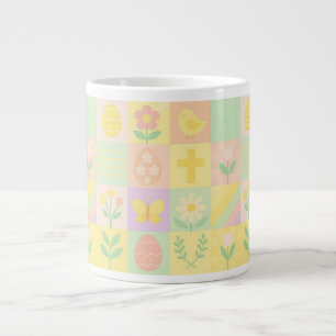 Cute Easter/spring patterned Large Coffee Mug