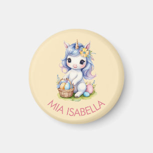 Cute Easter Unicorn Customisable Magnet