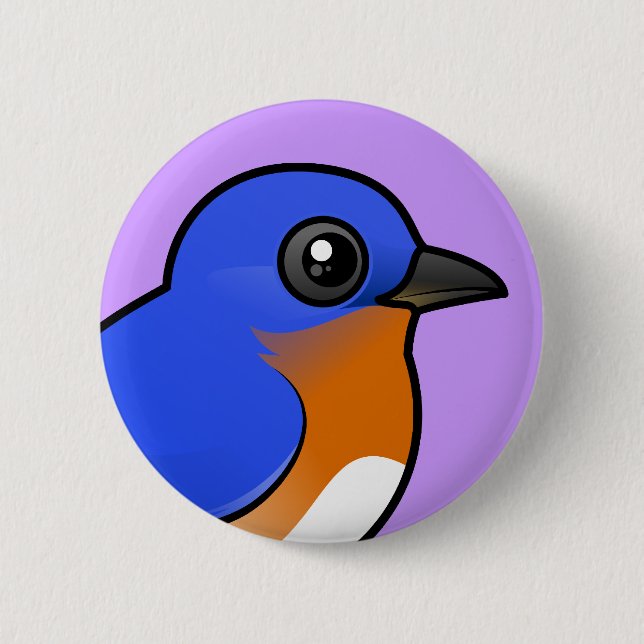 Cute Eastern Bluebird 6 Cm Round Badge (Front)
