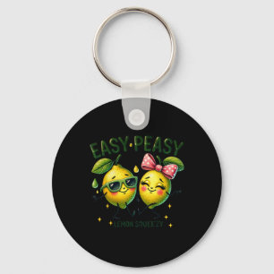Cute Easy Peasy Lemon Squeezy Hello Summer Vacatio Key Ring