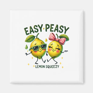 Cute Easy Peasy Lemon Squeezy Hello Summer Vacatio Magnet