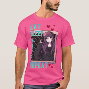 Cute Eat Sleep KRepeat Korean Music Kpop Girl T-Shirt
