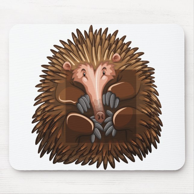 Cute echidna mouse mat (Front)