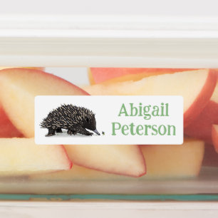 Cute echidna with bee cartoon personalised