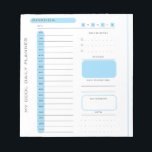 Cute Editable Tear Away Daily Planner  Notepad<br><div class="desc">Cute Pink Editable Tear Away Daily Planner Notepad</div>