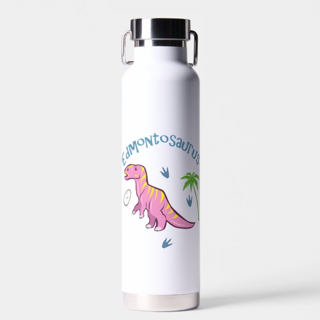Cute Edmontosaurus Water Bottle (Front)