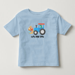 Cute egg dino tractor Truck Birthday boy B2S Toddler T-Shirt