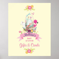 Cute Egg, Pink Flamingo & Bunny, /w Ribbon Shower