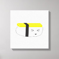 Cute egg Sushi Illustration Kawaii style