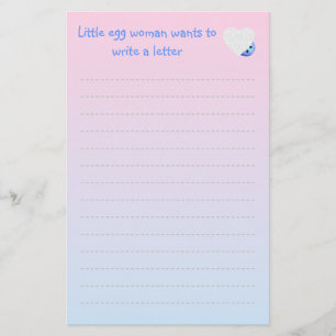 Cute Egg Writing Paper