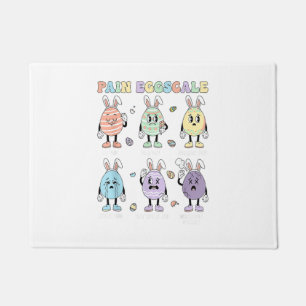 Cute Eggs Pain Scale Nurse Triage ICU Assessment E Doormat