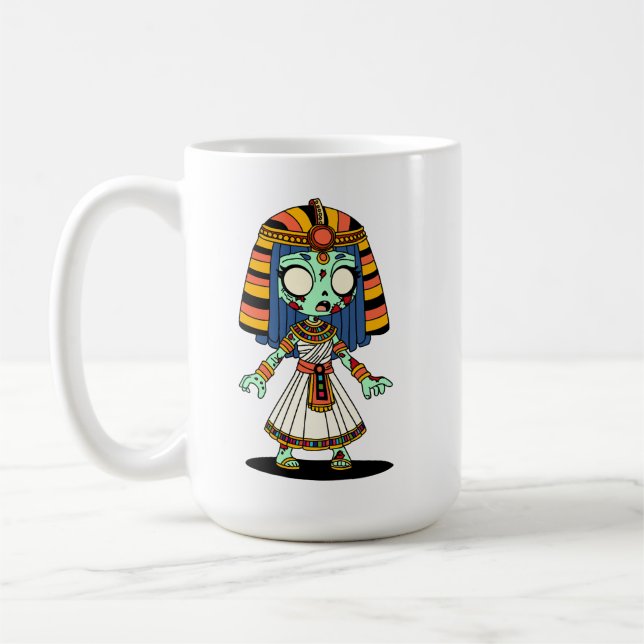 Cute Egyptian Zombie Coffee Mug (Left)