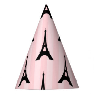 Cute Eiffel Tower Paris Travel French Pattern Party Hat