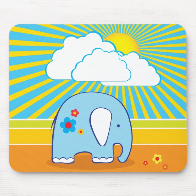 Cute Elefant Mousepad (Front)