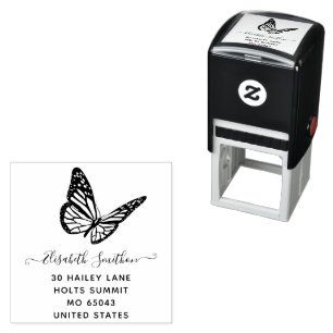   Cute Elegant Butterfly Animal Personal Stationer Self-inking Stamp