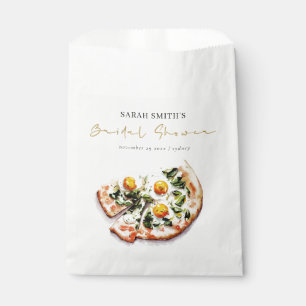 Cute Elegant Egg Basil Pizza Bridal Shower Party Favour Bags