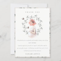 Cute Elegant Expectant Women Foliage Baby Shower