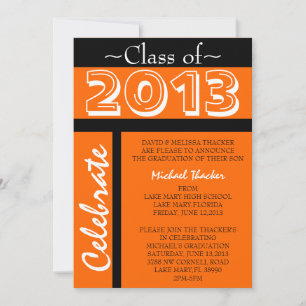 Cute Elegant Graduation Annoucement/Invitation Invitation