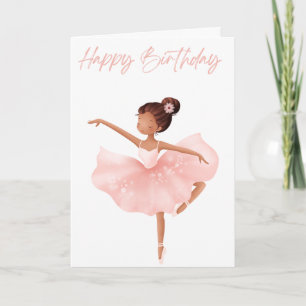 Cute & Elegant Little Ballerina Young ladies Card