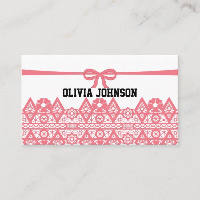 Cute, elegant loyalty card (Front)