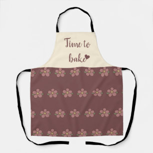 Cute elegant modern pattern apron